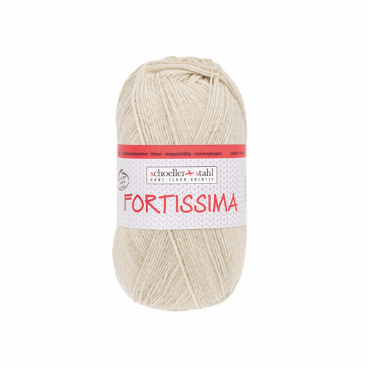 Fortissima socka 100, 90038, color 2073, sand mottled