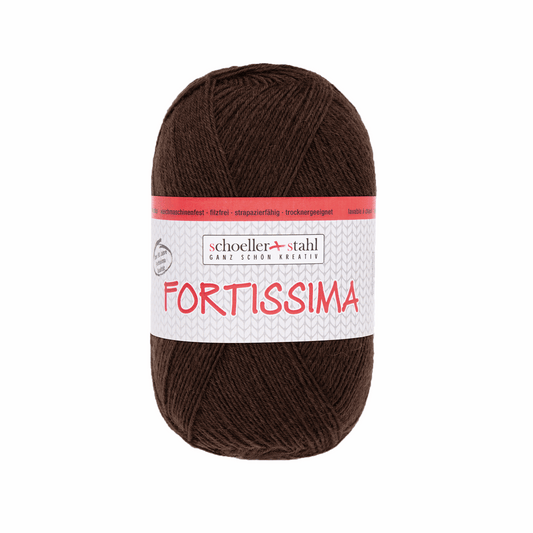 Fortissima socka 100, 90038, color 2097, espresso