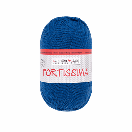 Fortissima socka 100, 90038, color 2099, blue