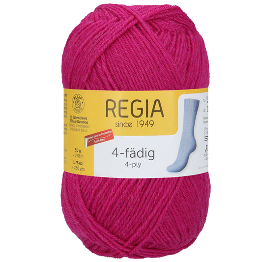 Regia 4-thread plain 50g, 90101, color fuchsia 1051