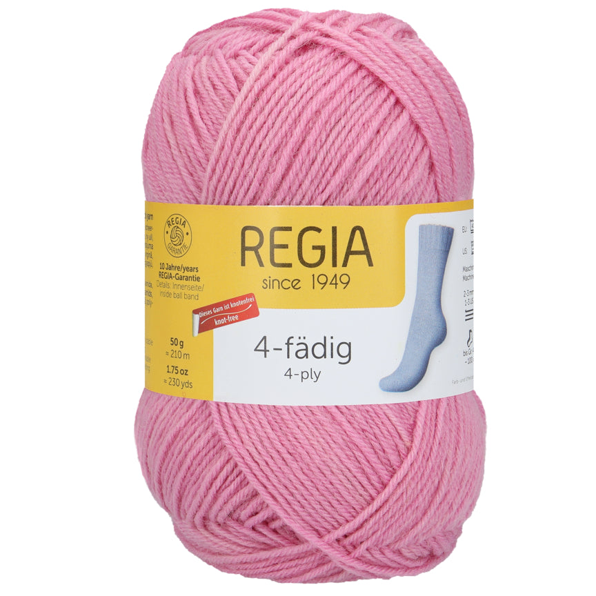 Regia 4fädig Uni 50g, 90101, Farbe blush 1059