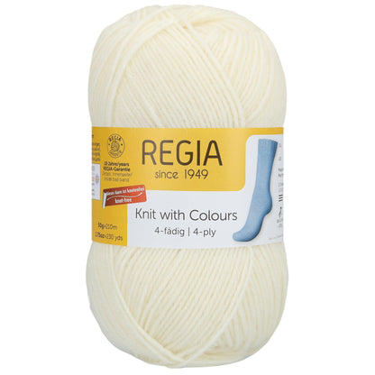 Regia 4-thread plain 50g, 90101, color natural 1992