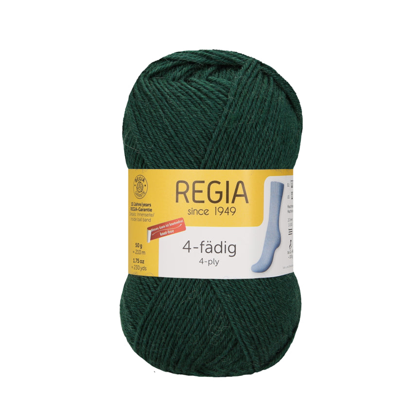 Regia 4-thread plain 50g, 90101, color fir 327