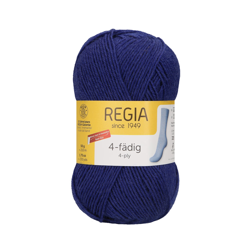 Regia 4fädig Uni 50g, 90101, Farbe royal 540
