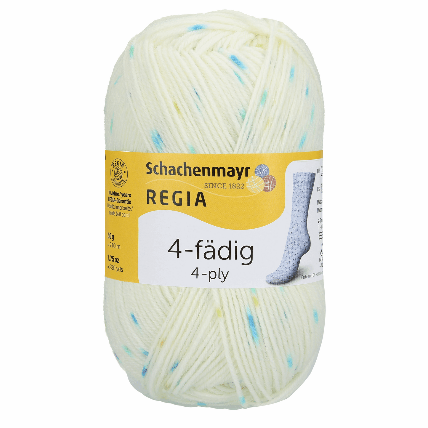 Regia 4-thread Color 50g, 90102, color blue candy 1140