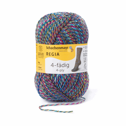 Regia 4fädig Color 50g, 90102, Farbe indian night 4067