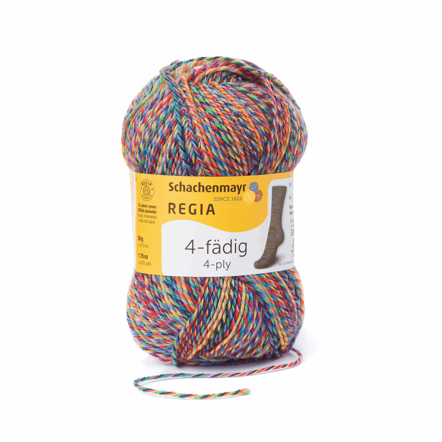 Regia 4-thread Color 50g, 90102, color flowerfield 4068