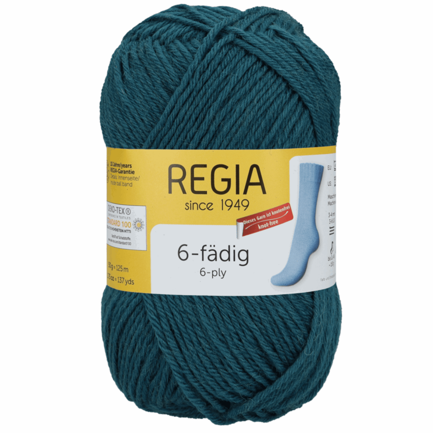 Regia 6-thread 50G, 90103, color petrol 1047