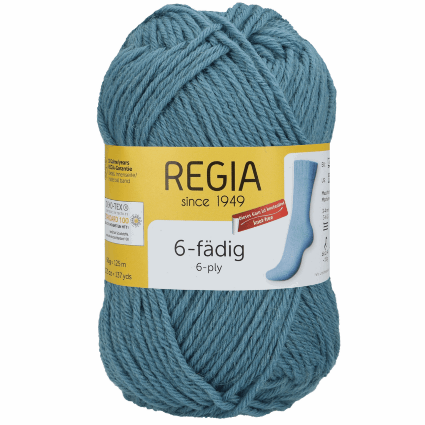 Regia 6-thread 50G, 90103, color smoke blue 1062