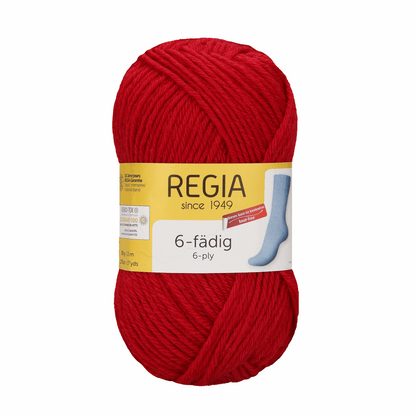 Regia 6fädig 50G, 90103, Farbe kirsche 2002