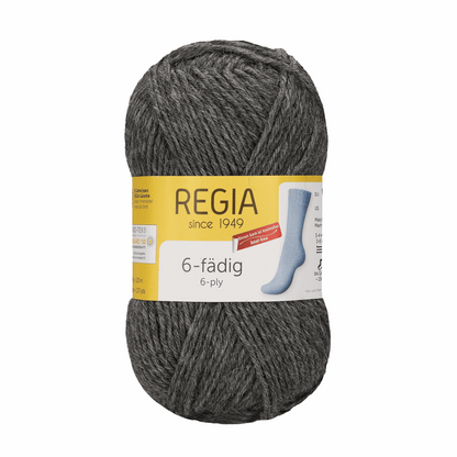 Regia 6-thread 50G, 90103, color gray mottled 44