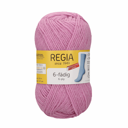 Regia 6fädig 50G, 90103, Farbe himbeere 6867