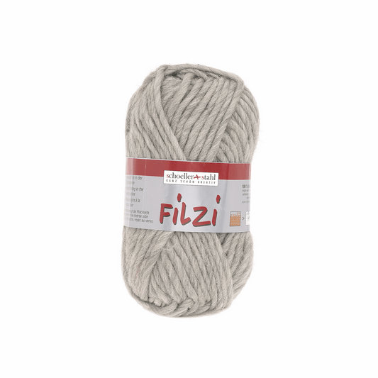 Filzi uni  50g, 90119, Farbe 30, silber meliert