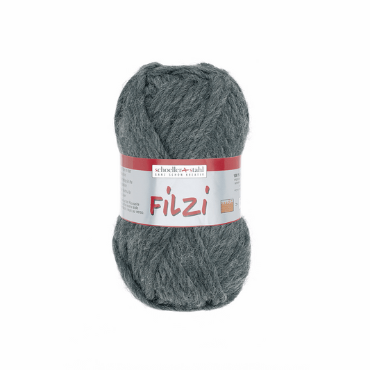 Filzi uni  50g, 90119, Farbe 31, grau meliert