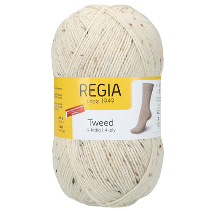 Regia 4-ply 100g tweed, 90246, color 2, natural tweed
