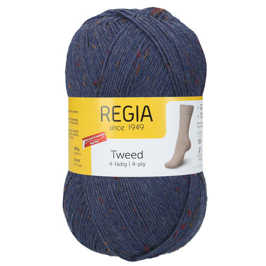 Regia 4fädig 100g tweed, 90246, Farbe 52, jeans tweed