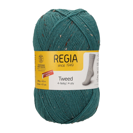 Regia 4-ply 100g tweed, 90246, color 70, cedar tweed