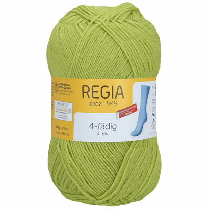 Regia 4-ply 100g, plain, 90268, color 1056, lime