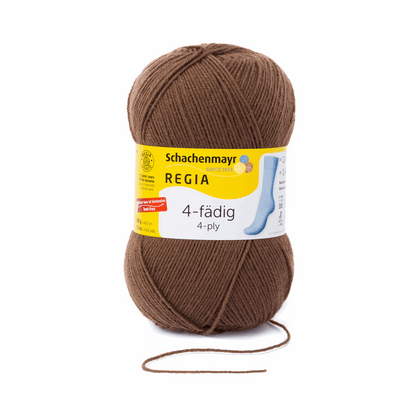 Regia 4fädig 100g, uni, 90268, Farbe 2903, dunkelbraun