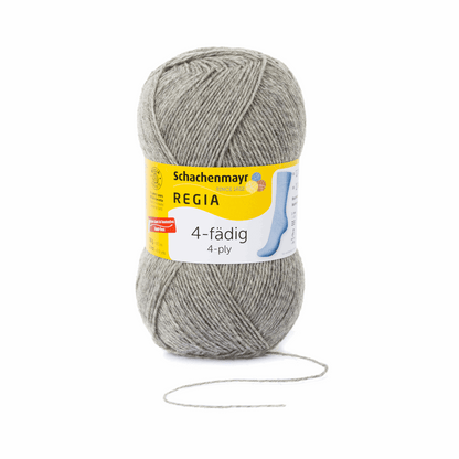 Regia 4-thread 100g, plain, 90268, color 33, flannel mottled