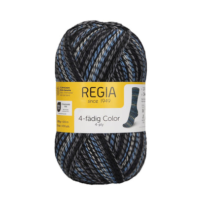 Regia 4-ply 100g, color blue horizon 4134, 90269