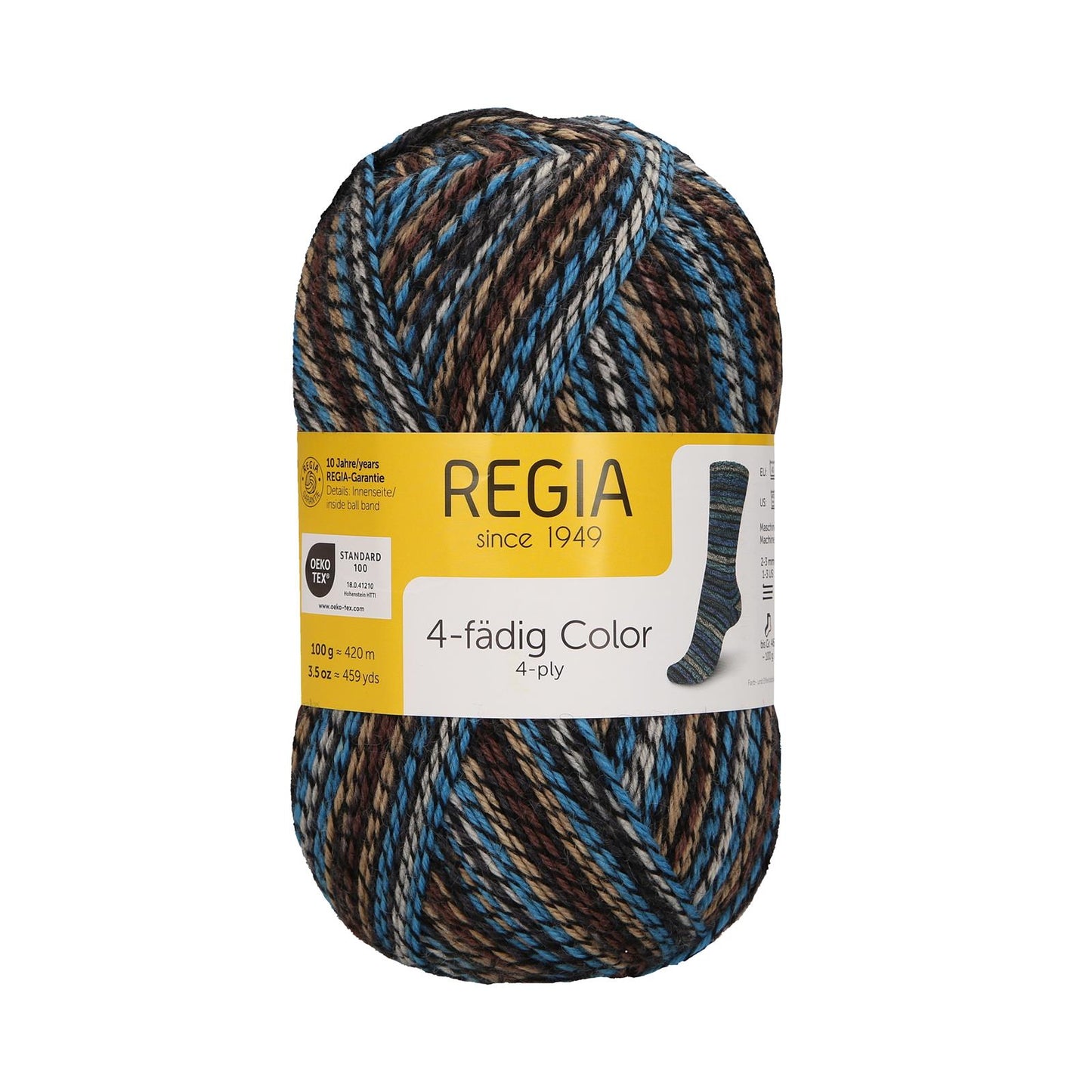 Regia 4-ply 100g, color squirrel color 4135, 90269