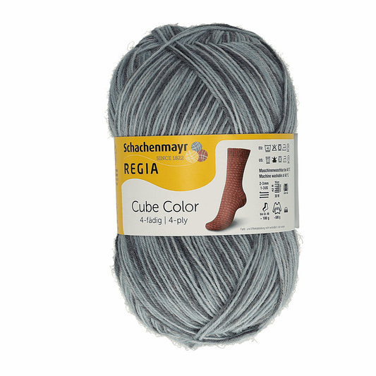 Regia 4-ply 100g, 90269, color 1158, gray cube