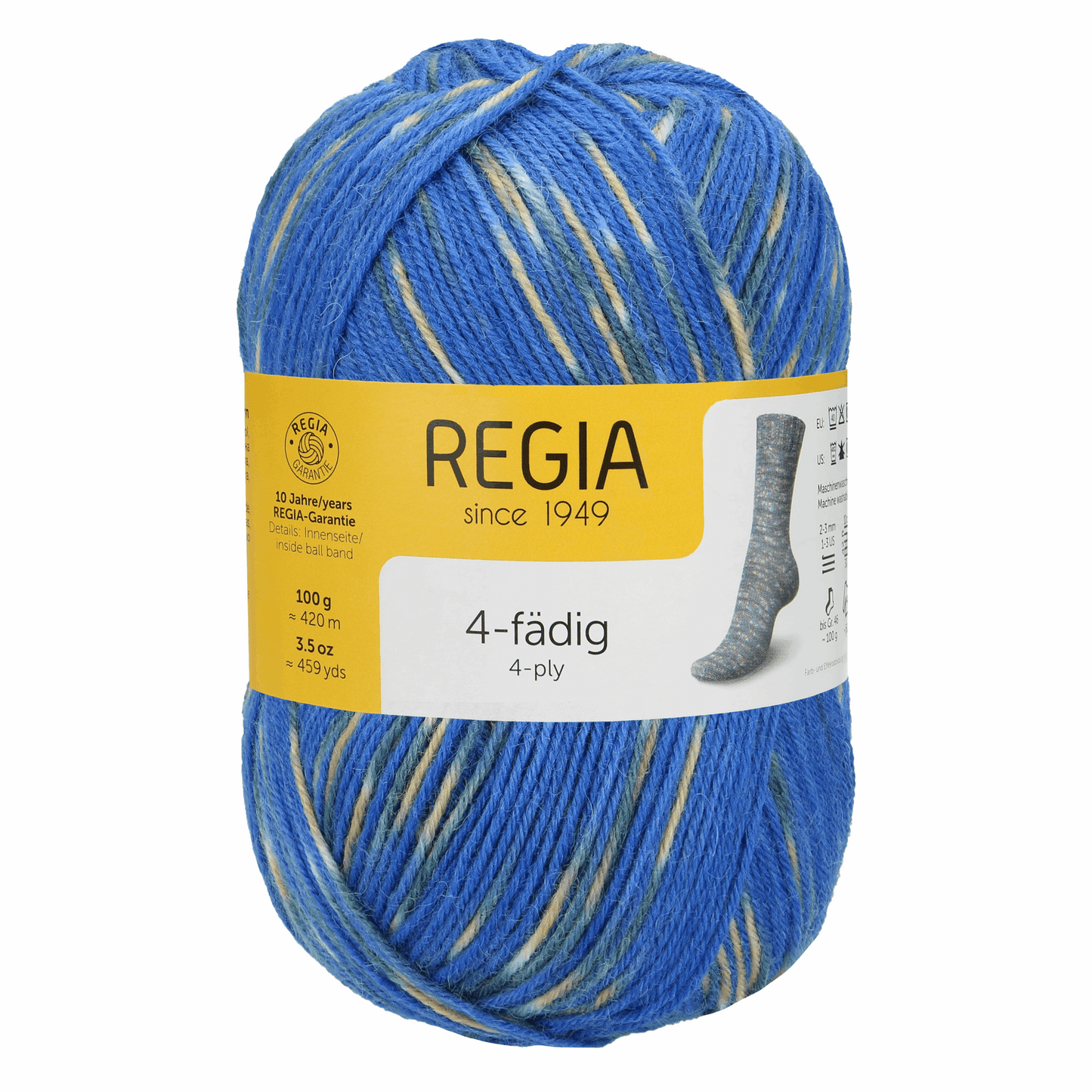 Regia 4fädig 100g, 90269, Farbe 1281, ocean color