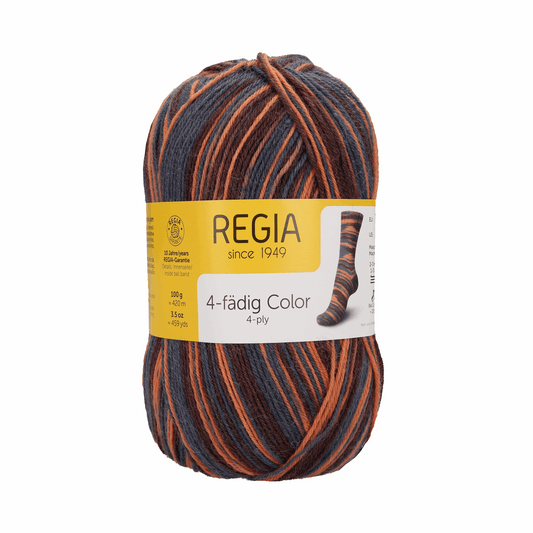 Regia 4-thread 100g, 90269, color 2593, orange-brown
