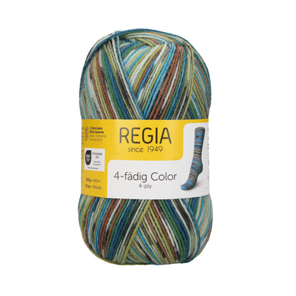 Regia 4fädig color 100g. 90269, Farbe 3083, green teal