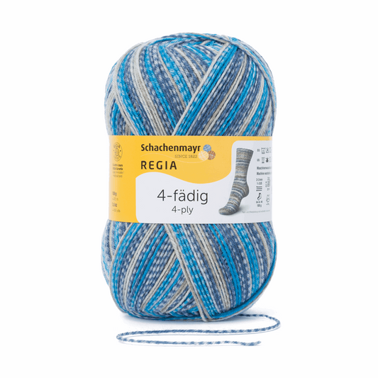 Regia 4-thread 100g, 90269, color 4898, water color