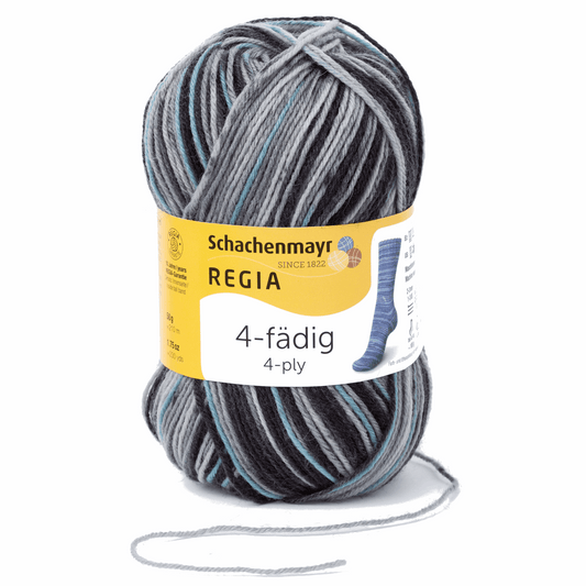 Regia 4-ply 100g, 90269, color 7390, fog color