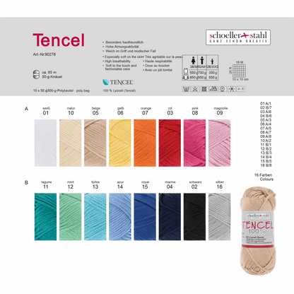 Tencel 50g, 90278, Farbe 14, azur