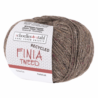 Finia tweed 50g recycled, 90282, color 5, nutmeg