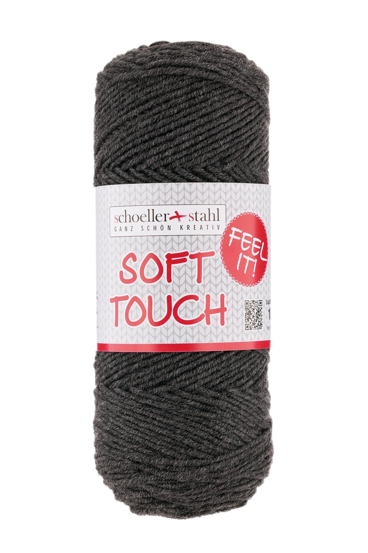 Soft touch 100g pullskin, 90283, Farbe 18, grau meliert