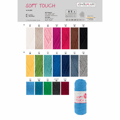 Soft touch 100g pullskin, 90283, Farbe 15, capri