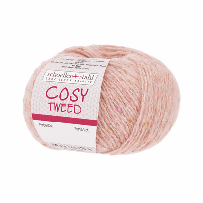 Cozy Tweed 50g, 90284, color 1, pink