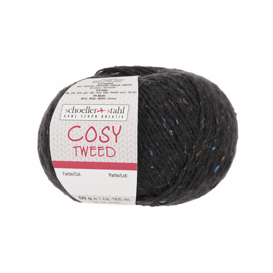 Cosy Tweed 50g, 90284, Farbe 11, schwarz