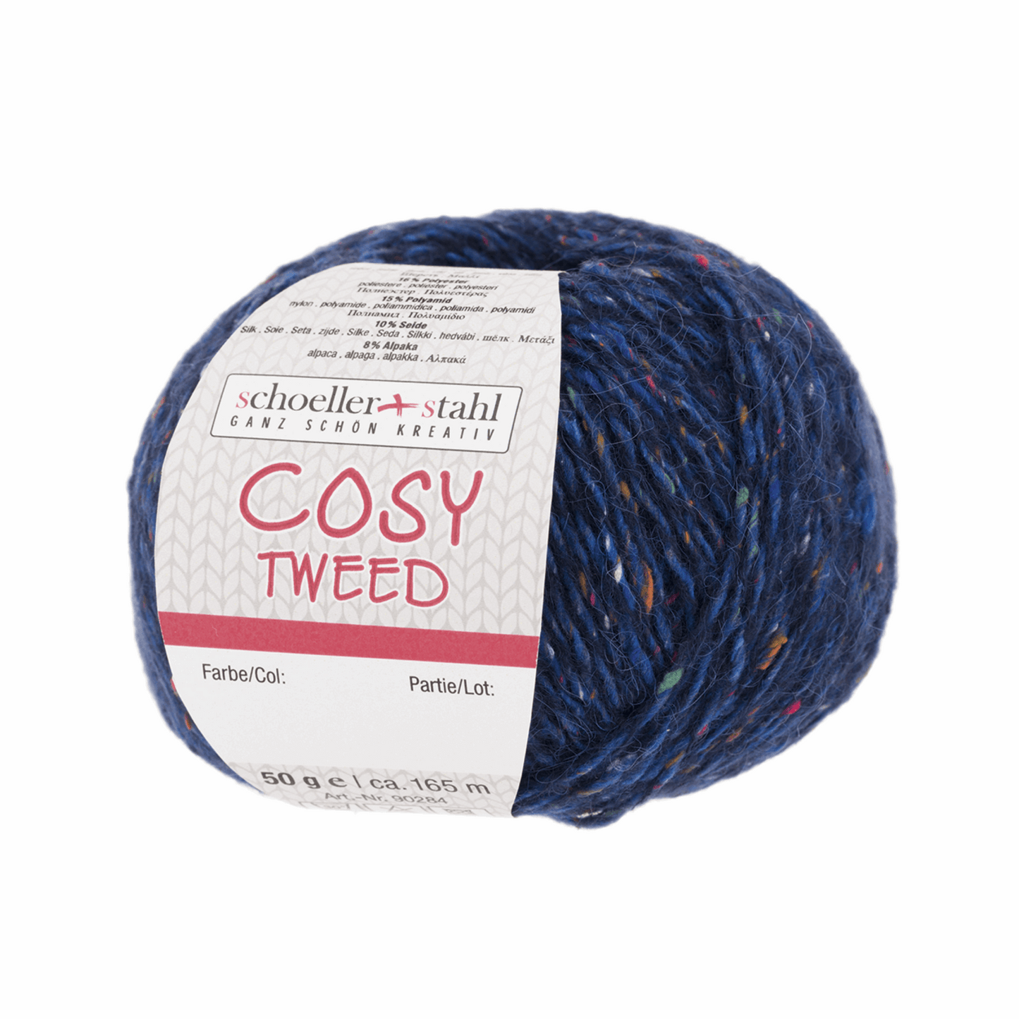 Cosy Tweed 50g, 90284, Farbe 12, dunkelblau