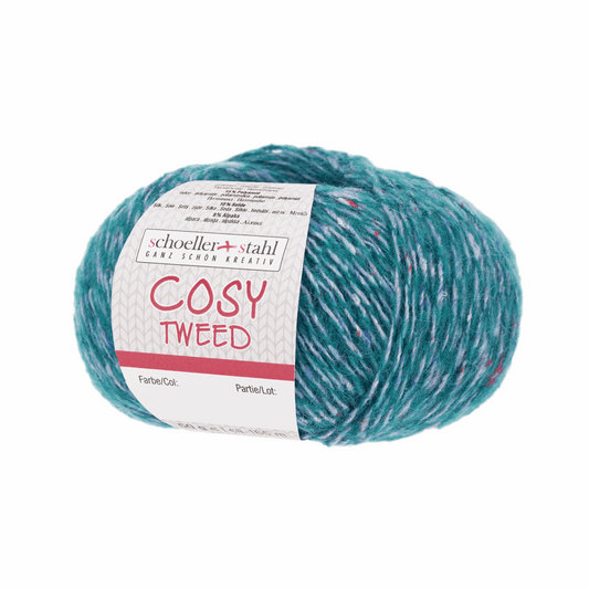 Cozy Tweed 50g, 90284, color 14, petrol