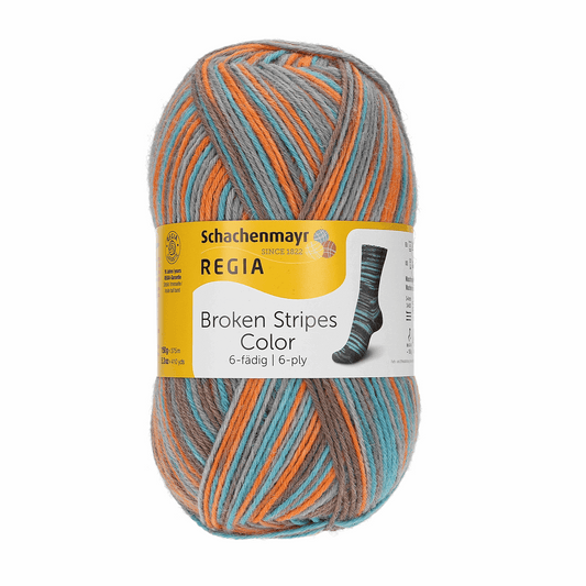 Regia 6fach 150g color, 90285, Farbe 1147, broken orang