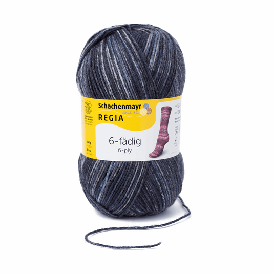 Regia 6fach 150g color, 90285, Farbe 4917, aqu nacht coolor