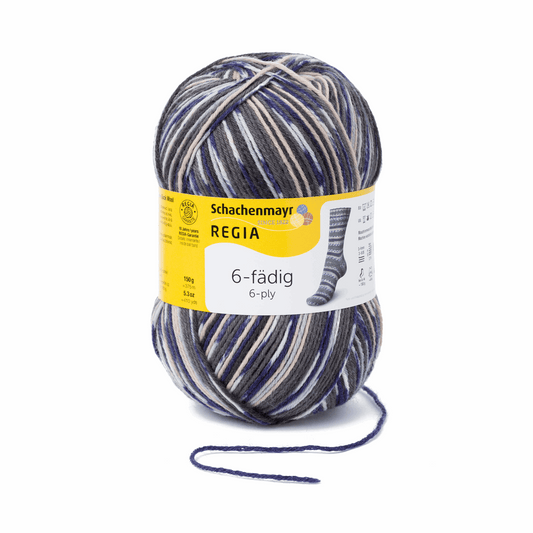 Regia 6-fold 150g color, 90285, color 5858, Ireland gray