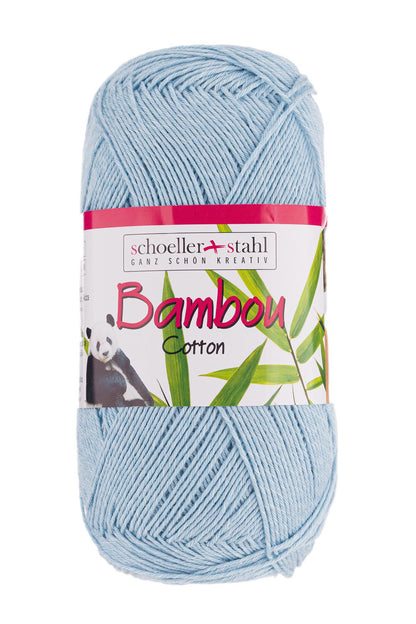 Bambou Cotton 100g, 90286, colour 18, light blue