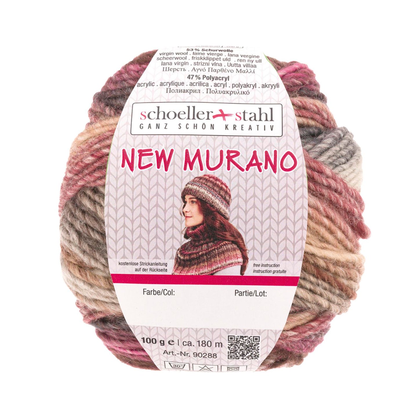 New Murano 100g Pullskin, 90288, Farbe rosenholz 9