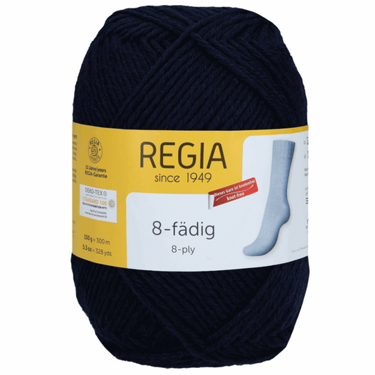 Regia uni 8fach 150g, 90292, Farbe 324, marine