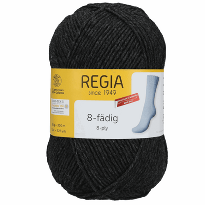 Regia uni 8fach 150g, 90292, Farbe 522, anthrazit me