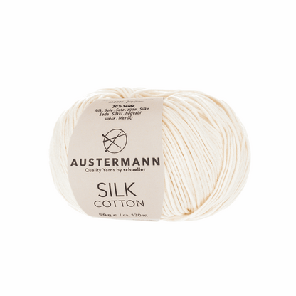 Silk Cotton 50g, 90301, color 1, natural