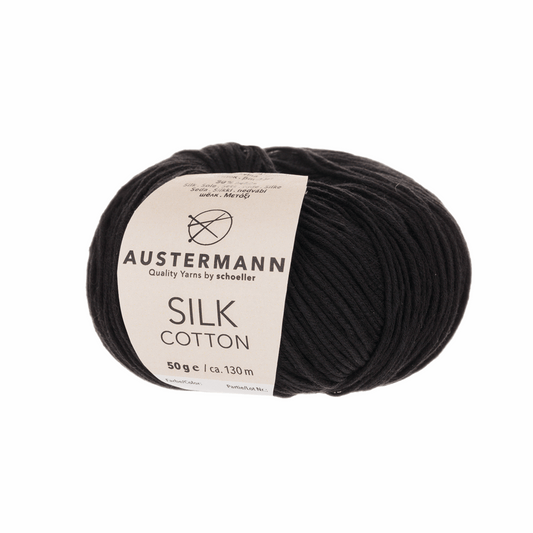 Silk Cotton 50g, 90301, Farbe 2, schwarz