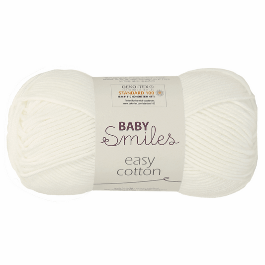 Easy Cotton -Baby smiles, 90306, color 1001, white